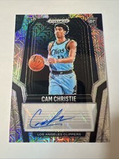 Cam Christie 2024-25 Panini Prizm Black Mojo Prizm Rookie Auto 12/25 JERSEY # RC
