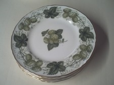 Vintage Royal Worcester Mathon Worcester Hops Cake Plate x6 16cm