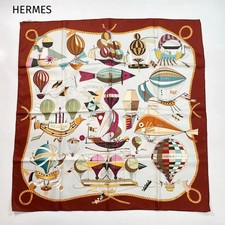 HERMES LES FOLIES DU CIEL Carre 90 Silk 100 Scarf excellent gift