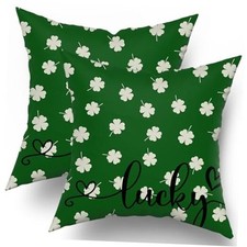 Pillow Covers 18x18 Set of 2 St Patricks 18" x 18" Pack of 2 St Patricks Day