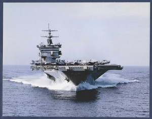 USS ENTERPRISE CVN-65 Nuclear-Powered Aircraft Carrier 8 x 10 Official USN Photo