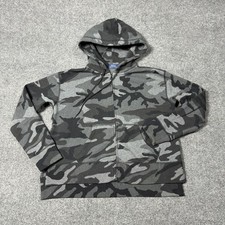 Polo Ralph Lauren Hoodie Womens Small Camo Full Zip Fleece Sweatshirt Pony Logo