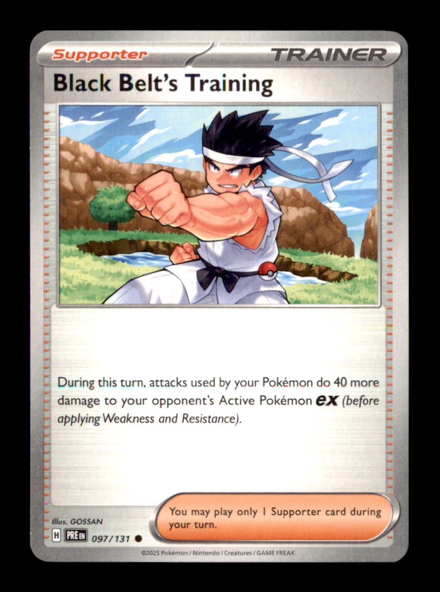Black Belt's Training Common SV: Prismatic Evolutions 097/131 NM