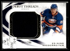 2010-11 Upper Deck Ultimate Collection Debut Threads Nino Niederreiter 043/200