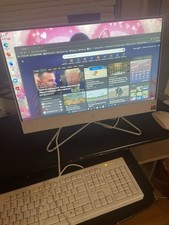 HP Pavilion 27in FHD 1920x1080 LED LCD Monitor HDMI VGA Speakers Silver