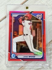 2024 Bowman Chrome James Wood Red Refractor #BCP-91 Ser. #1/5🔥On Fire!🔥
