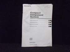 Sony CMT-EX1, Compact Component Sys., Bedienungsanleitung, gebraucht. #K-401-05