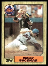 Wally Backman 1987 Topps #48 New York Mets MLB READ FREE SHIPPING AutographDen
