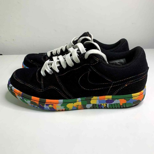 Nike Court Force niedrige schwarze Denim Tart mehrfarbige Sohle 313561-002 Herren Größe 8,5 - Bild 3 von 15