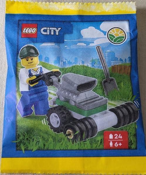 LEGO City: Farmer Minifigure with Lawn Mower Mini Set