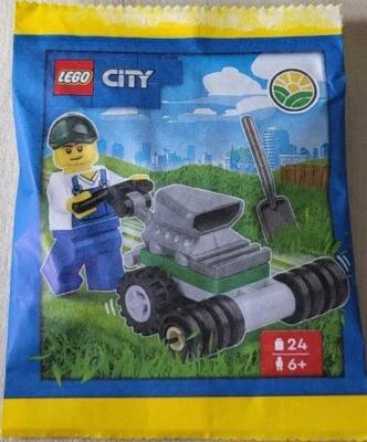 LEGO City: Figura De Granjero Con Cortacésped - Mini Set - Imagen 1 de 4