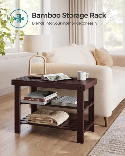 Organizador Rack Acomodador De Zapatos De Madeira Bambú Sólido Calidad Superior - Imagen 6 de 8