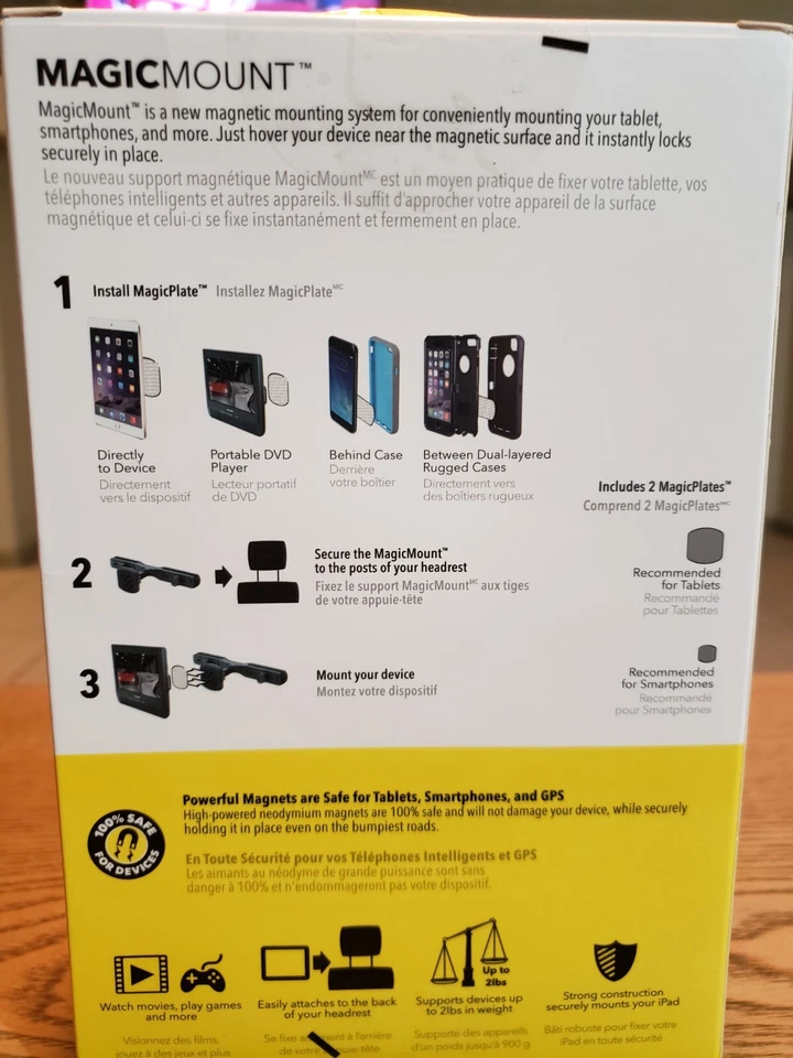 Scosche MagicMount XL Reposacabezas Magnético Universal Soporte Teléfono para Coche MAGTHM2 Foto 3 de 3