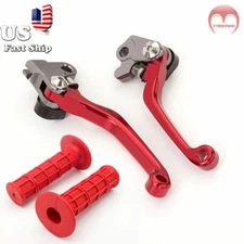 For Honda CR80R CR85R 1998-2007 CNC Pivot Brake Clutch Levers Handle Grips US