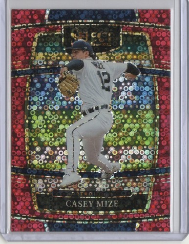 2022 Panini Select Casey Mize Concourse Level Red Disco #90 - Detroit Tigers