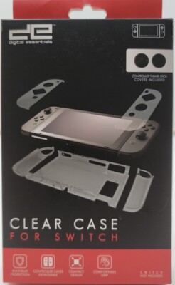 Digitals Essentials  Nintendo Switch Clear Protective Case/Cover New Open Box