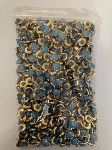 Gold / Multicoloured pearl effect shank buttons 18L (11.5mm) Pack Sizes 10/20/50 - Picture 27 of 33