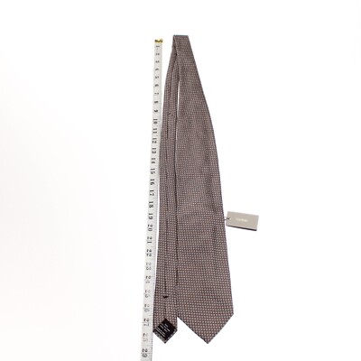 TOM FORD JW100ACR001X3YN14 関税送料込 Tom Ford NWT Neck Tie in Brown with Black and White 100