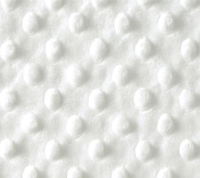 Tissu polaire doux à pois à fossettes super doux - 59 pouces/150 cm de large ... - Photo 1/2