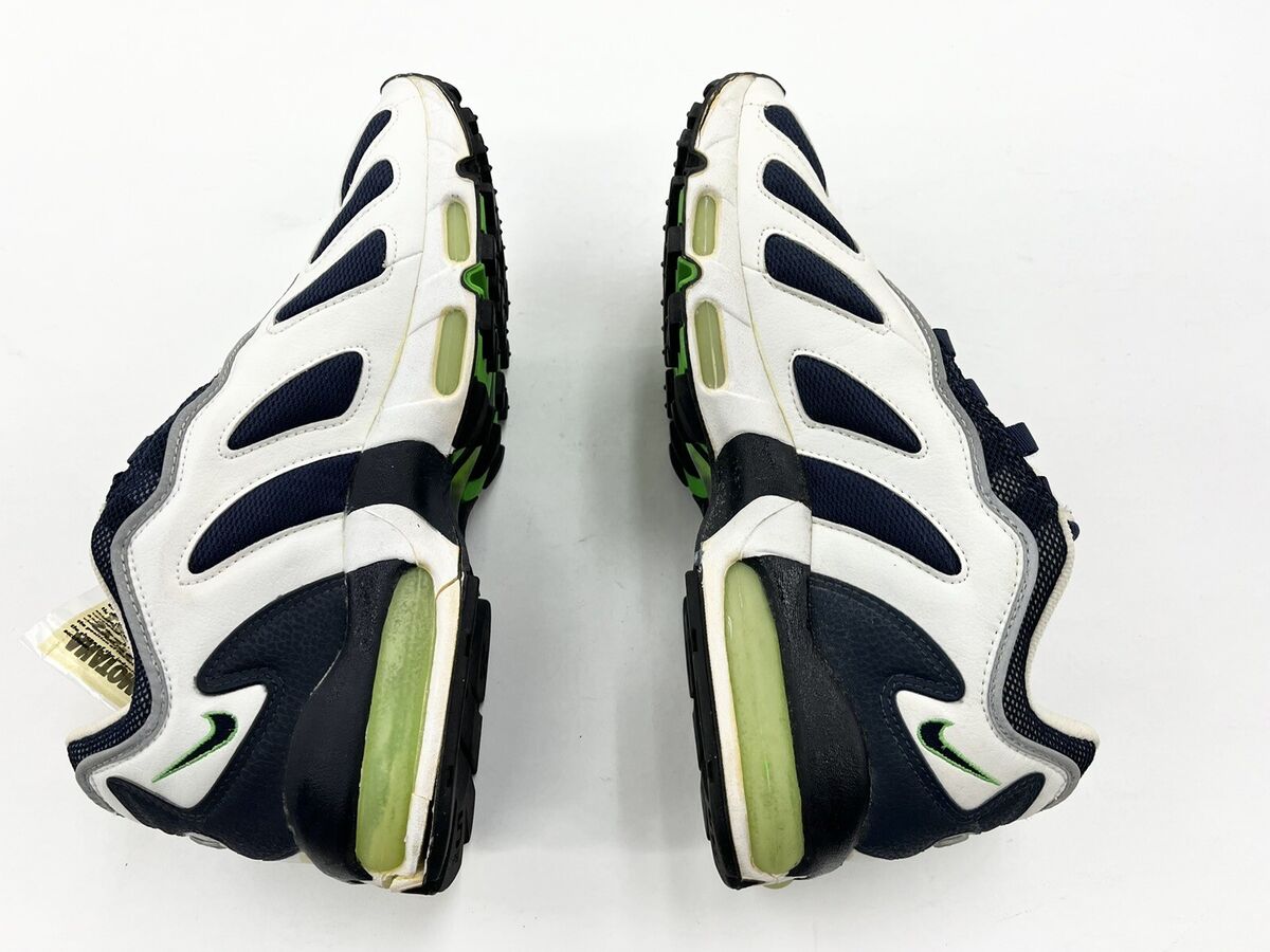 1996 Vintage Nike Air Max White Obsidian Scream Green Sz 1996 Vintage Nike Air Max White Obsidian Scream Green Sz