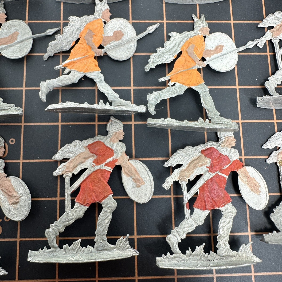 Zinnfiguren Tin Flats Ancient Germanic Barbarian Viking Military