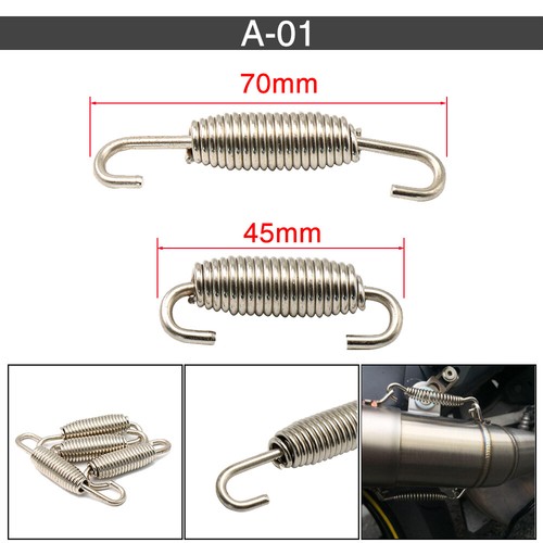 2PCS Motorcycle Stainless Steel Exhaust Mounting Spring - Picture 2 of 2
