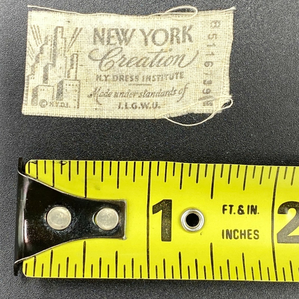 Vintage 1940s New York Creation NY Dress Institute Tag BRAND Vintage 1940s New York Creation NY Dress Institute Tag BRAND