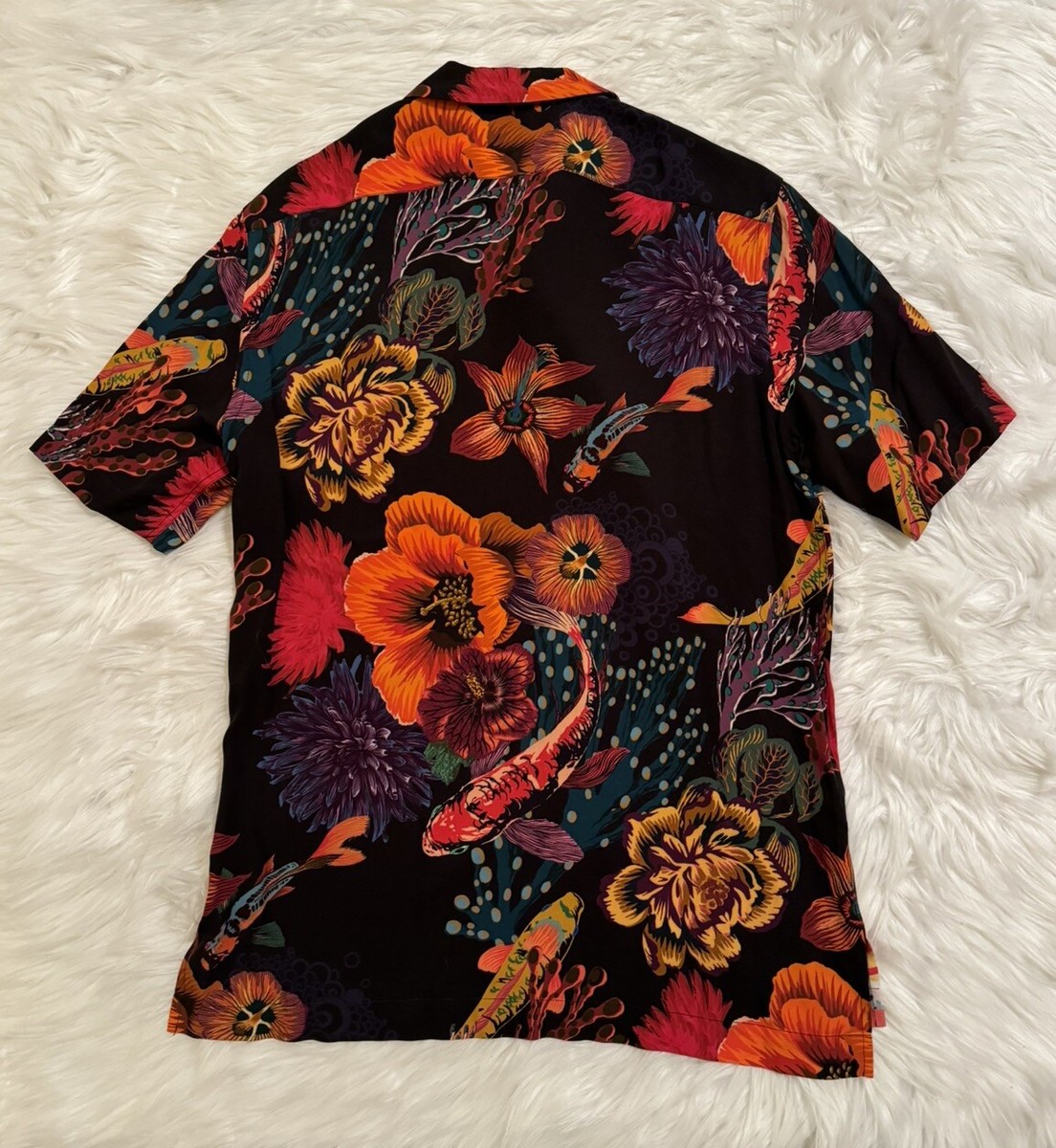 Paul Smith Mackerel Hawaiian Print Button Shirt Tsukiji Fish