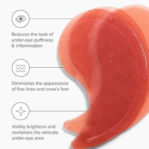 DRMTLGY Brightening Eye Masks Caffeine Eye Masks for Dark Circles and