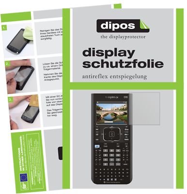 2x Schutzfolie für Texas Instruments TI Nspire CX CAS Taschenrechner matt