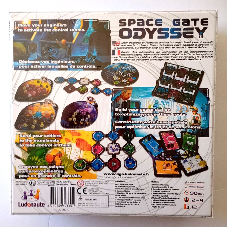 Space Gate Odyssey: Space Colonization Board Game Ludonaute Games New in Shrink - Image 2 of 4