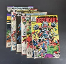 Marvel Comics THE DEFENDERS vintage comic lot issues #104,105,107,108,112,113