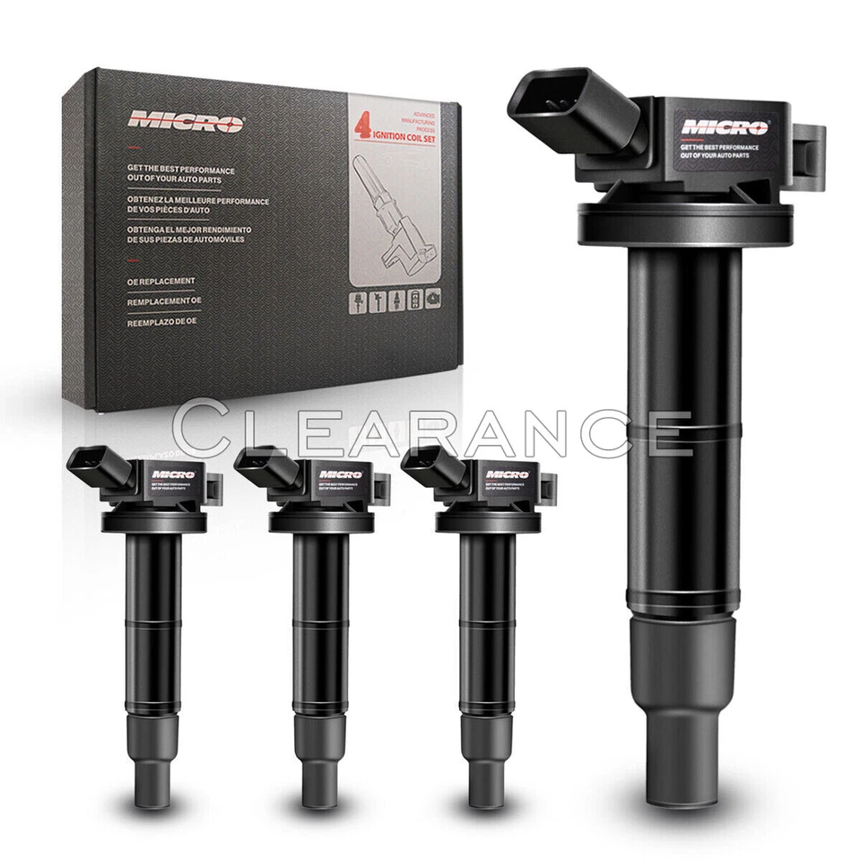 4x Ignition Coil & Iridium Spark Plug 7092 for 2002-2011 Toyota Camry 2.4L UF333 Foto 2 de 4