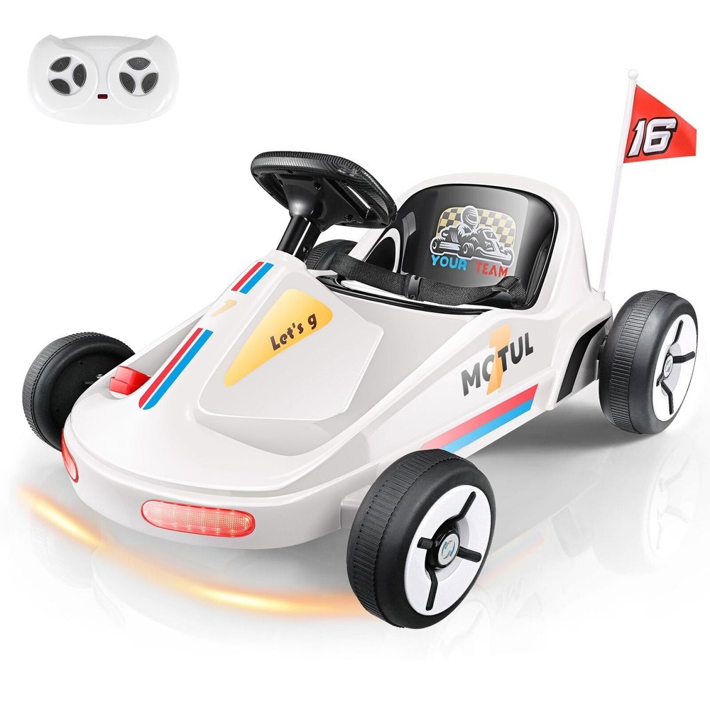 Electric Go Kart 12V 7AH Battery Powered Ride On Racing Car with Remote NEW