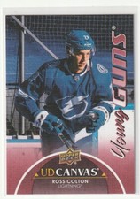 2021-22 UD Ross Colton Young Guns Canvas RC #C104 Tampa Bay Lightning Mint