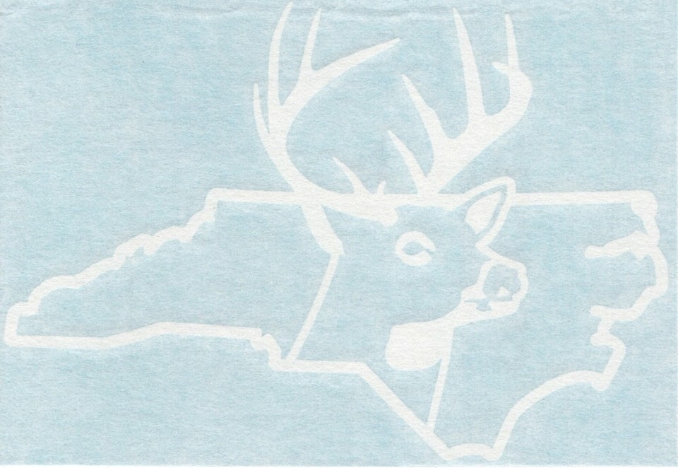North Carolina Deer Hunter Hunting Buck Outdoor Car Vinyl Decal Sticker ...
