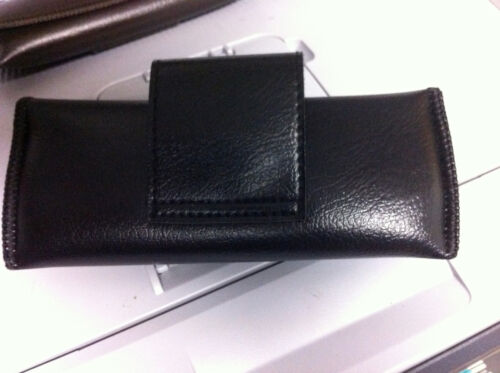 brown double snap belt loop eyeglass case holder - Picture 3 of 3