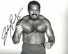 m1006  Unpredictable Johnny Rodz signed Wrestling 8x10  w/COA  **BONUS** 