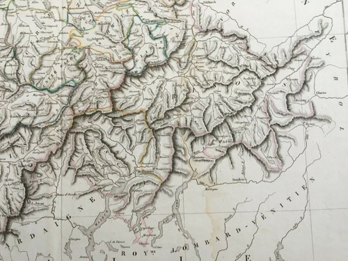 Mapa Geográfico De Suiza O Helvetia Por Delamarche 1838 Neuchatel Ginebra - Picture 7 of 11