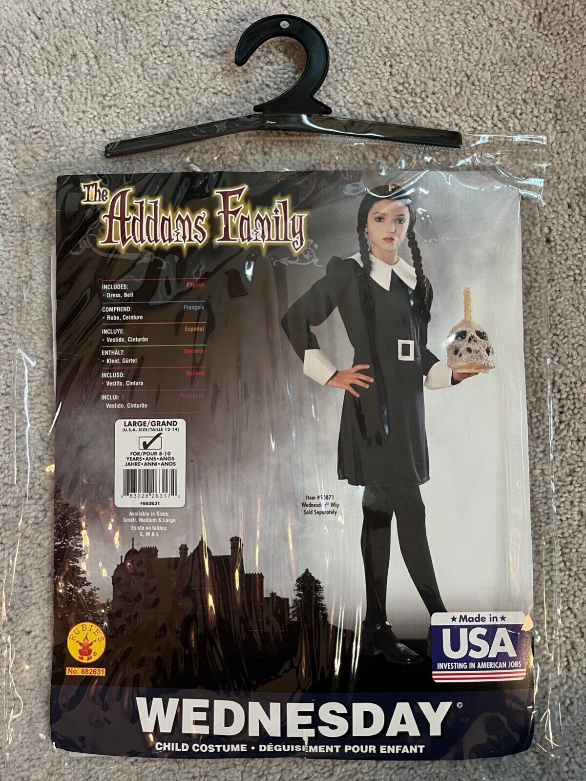 Rubie's Costumes Small The Addams Family Wednesday Addams Polyester Girls'  Costume in the Costumes department at