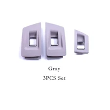 For BMW 5 Series F18 10-17 Window Lift Switch Button Frame Cover 3PCS Set Gray