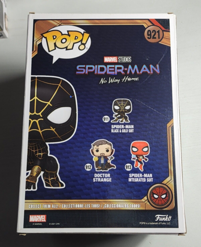 Spider Man Black and Gold Suit 10 Inch Special Edition Marvel Funko Pop Vinyl - Picture 2 of 6