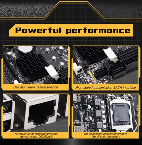 NEW for Intel H61 Socket LGA 1155 MicroATX Computer Motherboard DDR3 HDIM NVME - Picture 17 of 19