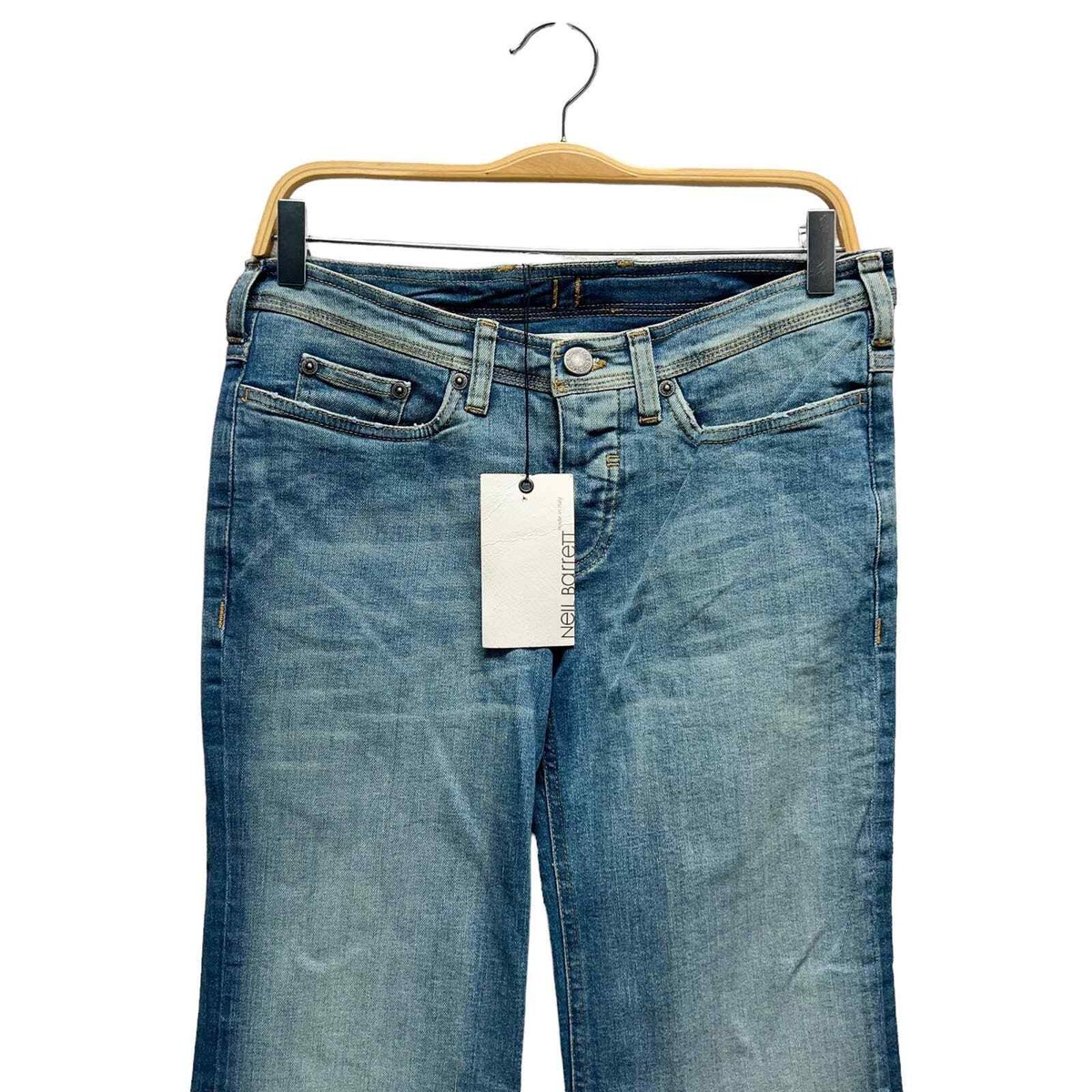 NWT Neil Barrett Flare Blue Jeans Low Rise Women