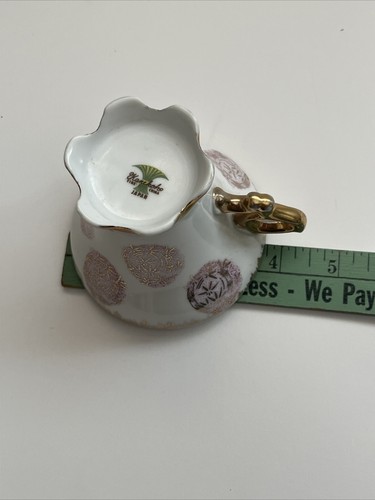 VINTAGE KANEKOH Fine China Footed 1 Tea Cup and Saucer Japan Asian Art Pattern - Picture 16 of 17