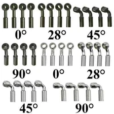 4x 10mm Motorcycle Hydraulic Brake Hose Oil Fuel Line Pipe Banjo Fitting Adapter