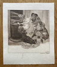 Künstlerische Darstellung von Franz von Bayros (1866-1924)  Motiv: 16x16,7 cm