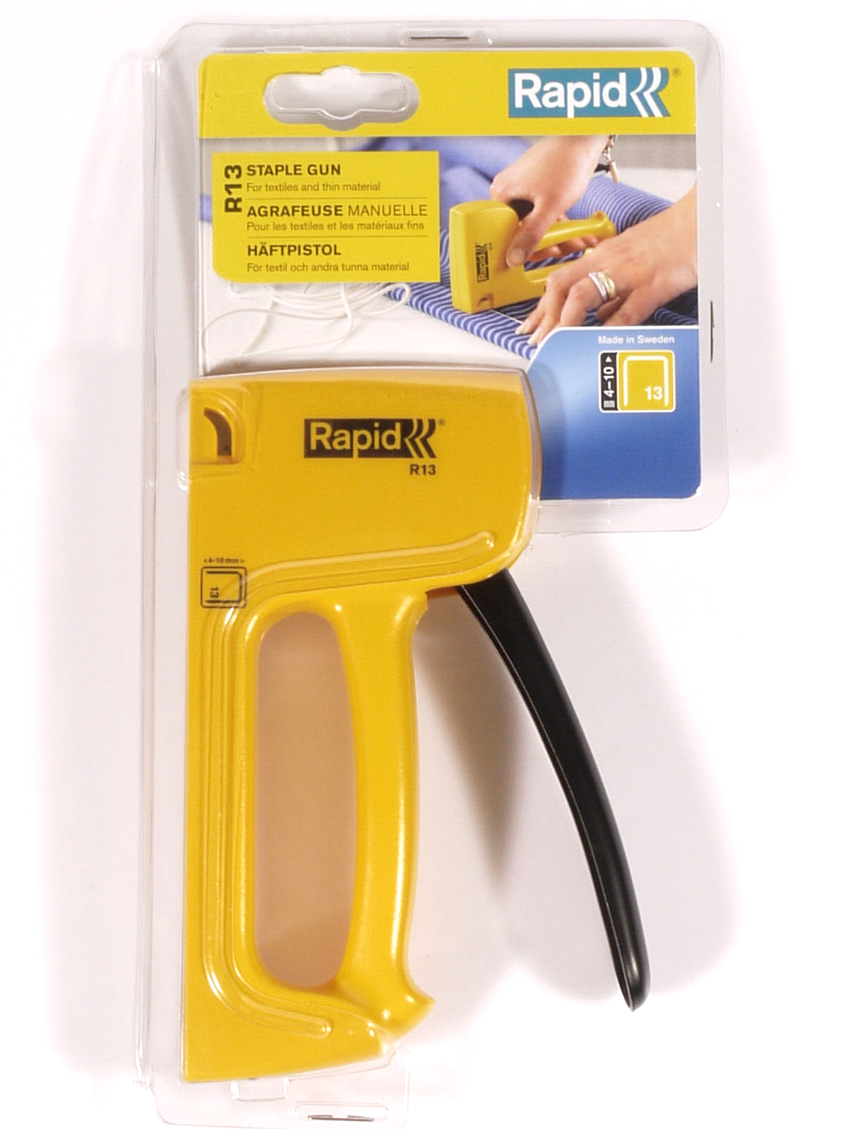 PRL) SPARAPUNTI RAPID R13 GRAFFATRICE STAPLE GUN TEXTILES AGRAFEUSE HÄFTPISTOL