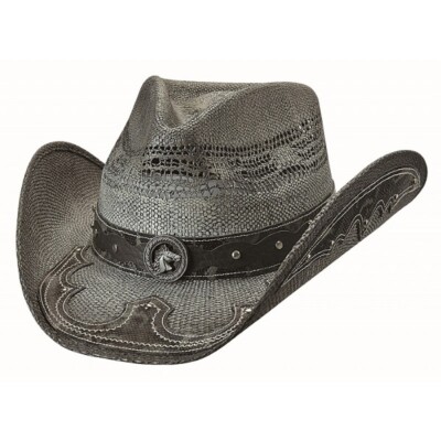 Chapeau Western En Feutre De Laine Bullhide Appaloosa 2X - Noir, Fait Main, Neuf Avec étiquettes