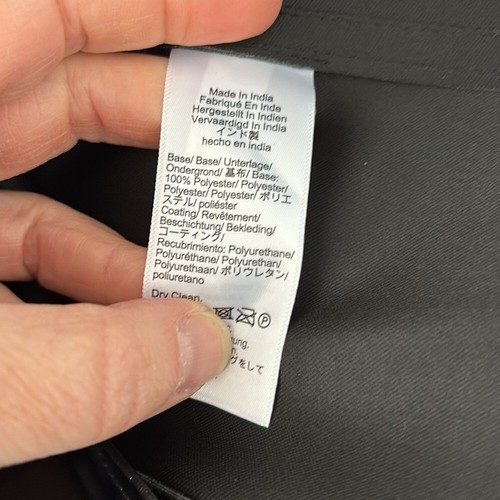 J Crew Crewcuts Collection Faux Leather Skirt with Gold Buttons Size 12 Black - Picture 7 of 9